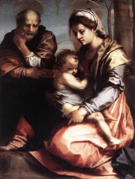 アンドレア・デル・サルト Painting - 聖家族バルベリーニ ルネッサンス マニエリスム アンドレア デル サルト